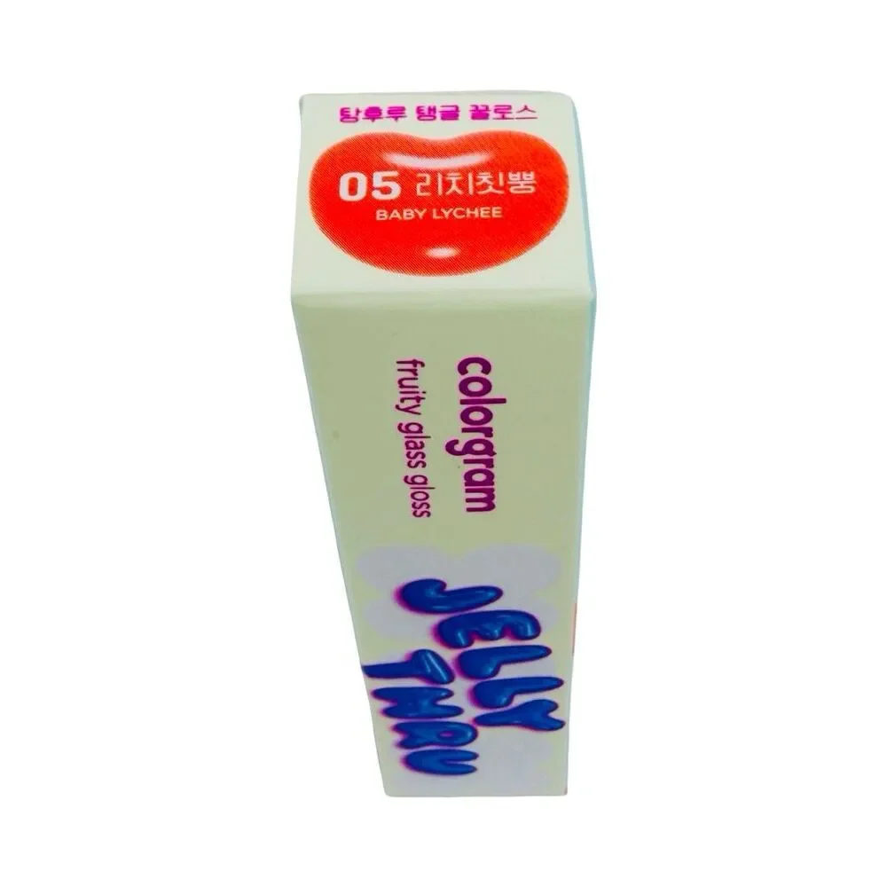 Colorgram Jelly Thru Fruity Glass Gloss - 0.1 oz / 3g - 05 Baby Lychee